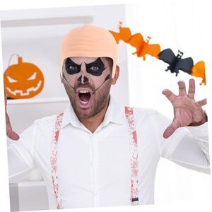 Bald Head Cap Bald Head Cover for Adults Halloween Costume Cosplay Accessory